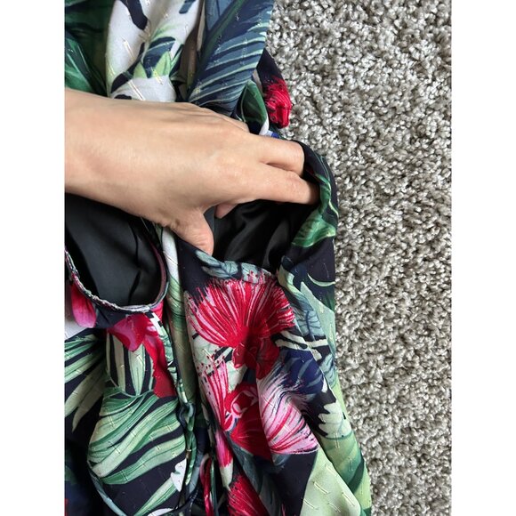 Tommy Bahama Women's Sz L Celebration Tropical Floral Maxi Dress - Picture 7 of 12